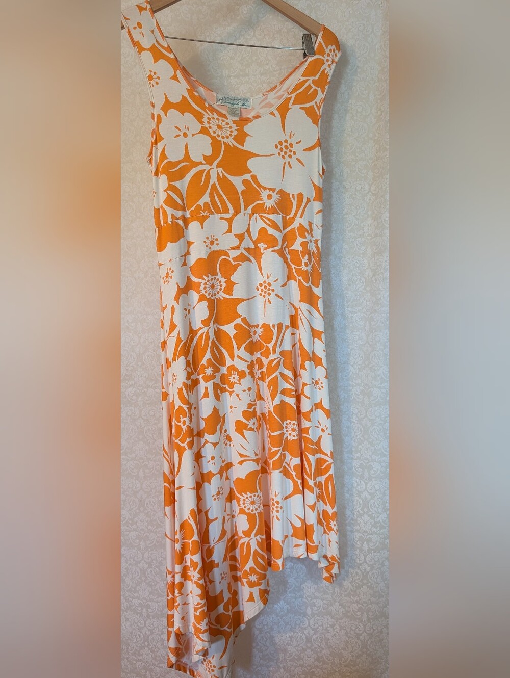 Pineapple Moon Sleeveless Asymmetrical Hemline Dress Sz. Small